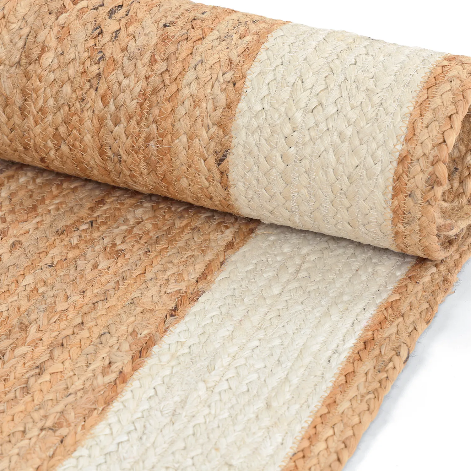 Jute rug - Senaki (natural/white)