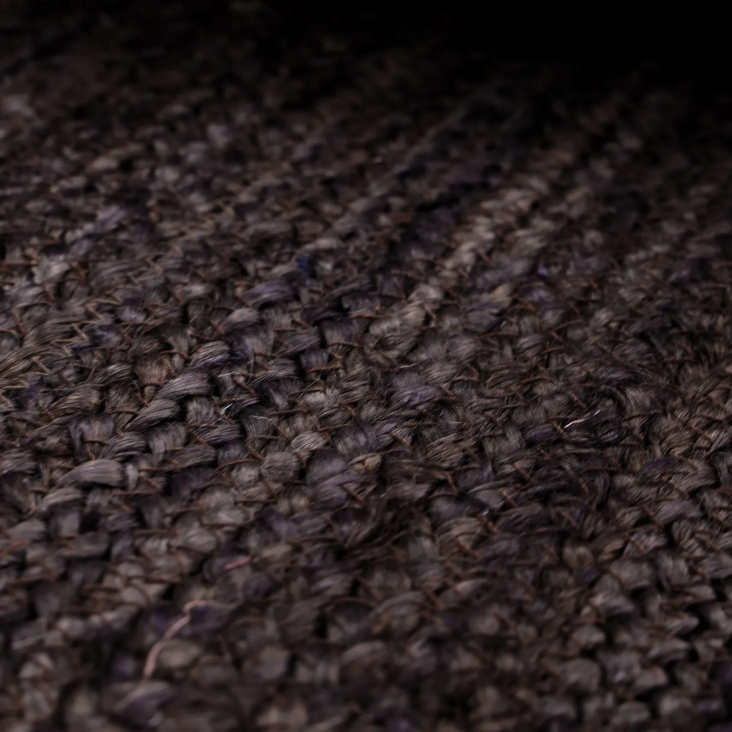Jute rug - Senaki (dark taupe/white)