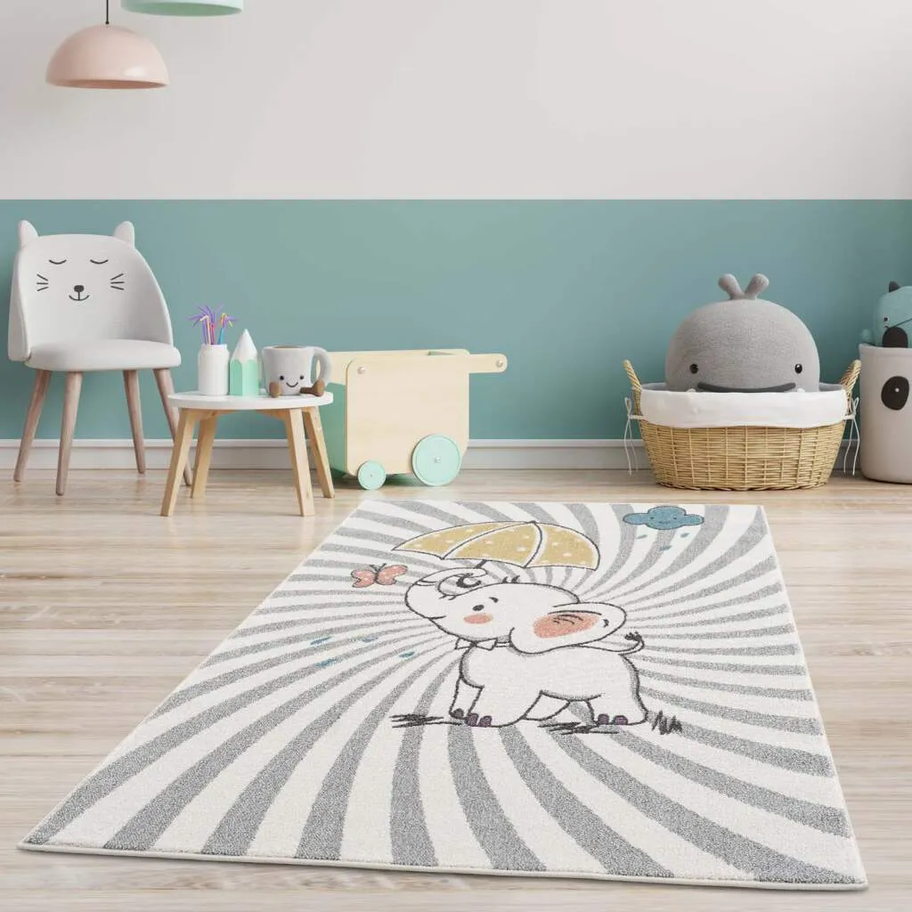 Childrens rugs - Elephant (multi)