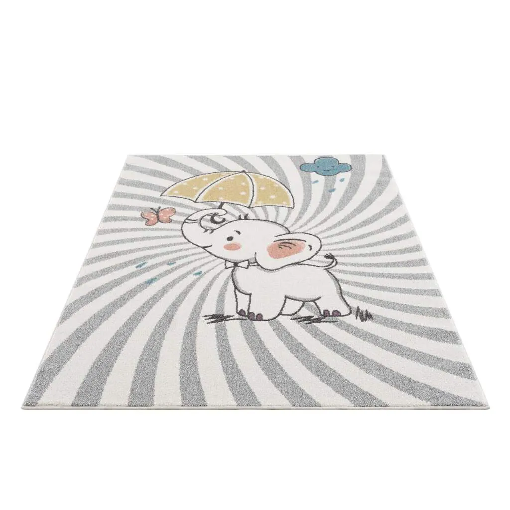 Childrens rugs - Elephant (multi)