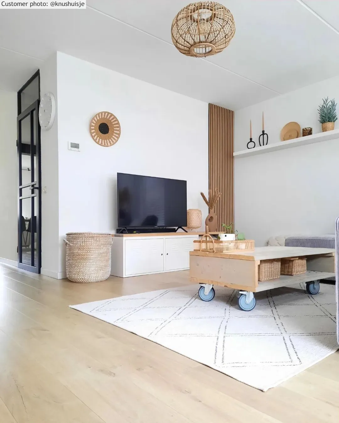 Indoor/Outdoor rug - Brussels Diamond (white)