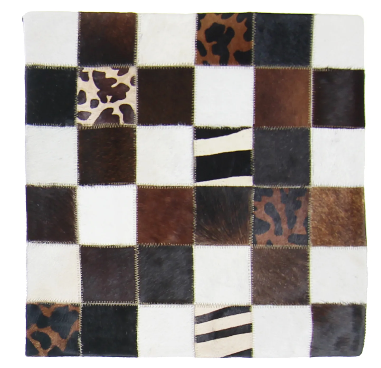 Cowhide cushion (cushion cover) 45 x 45 cm