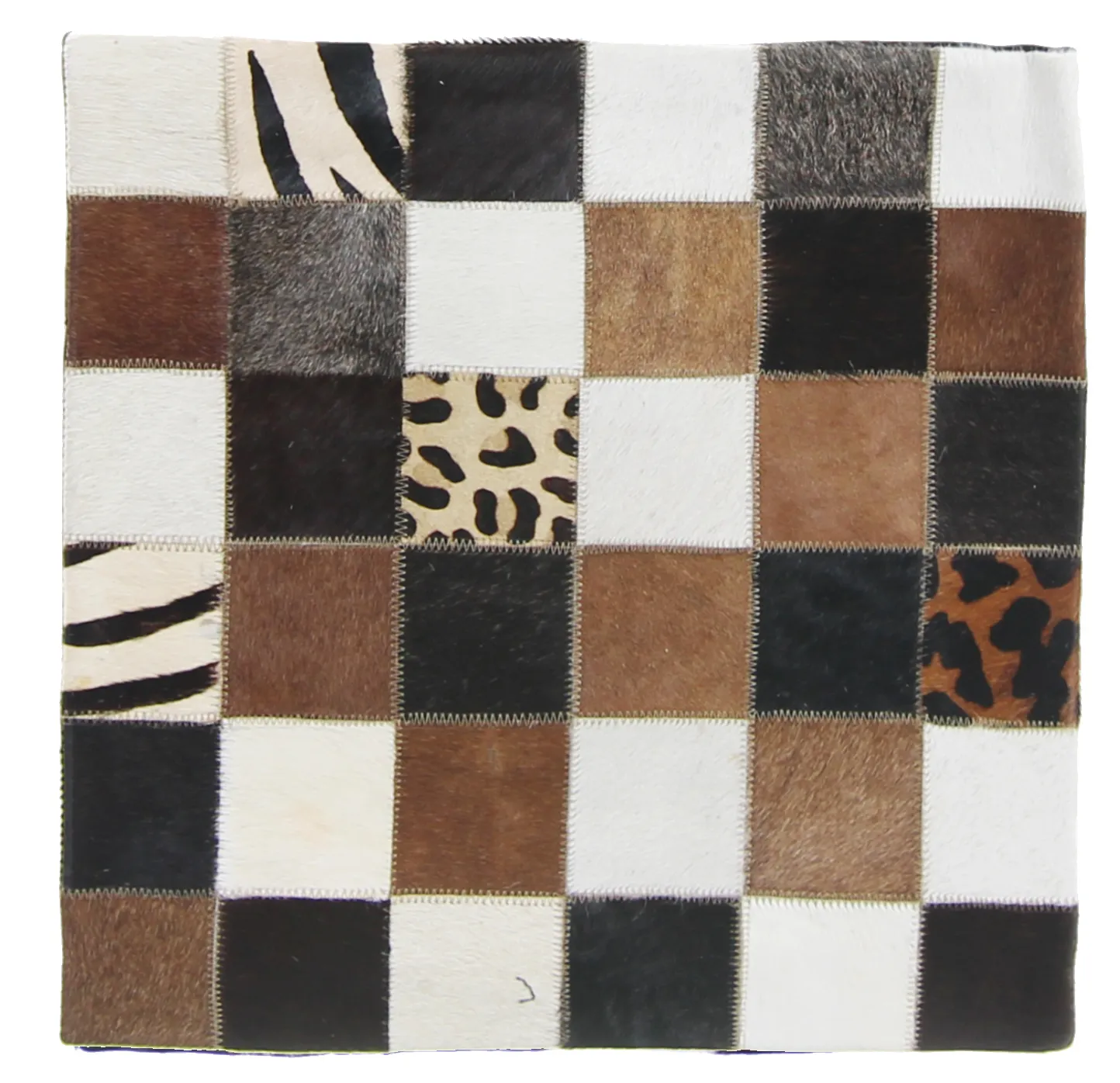Cowhide cushion (cushion cover) 45 x 45 cm