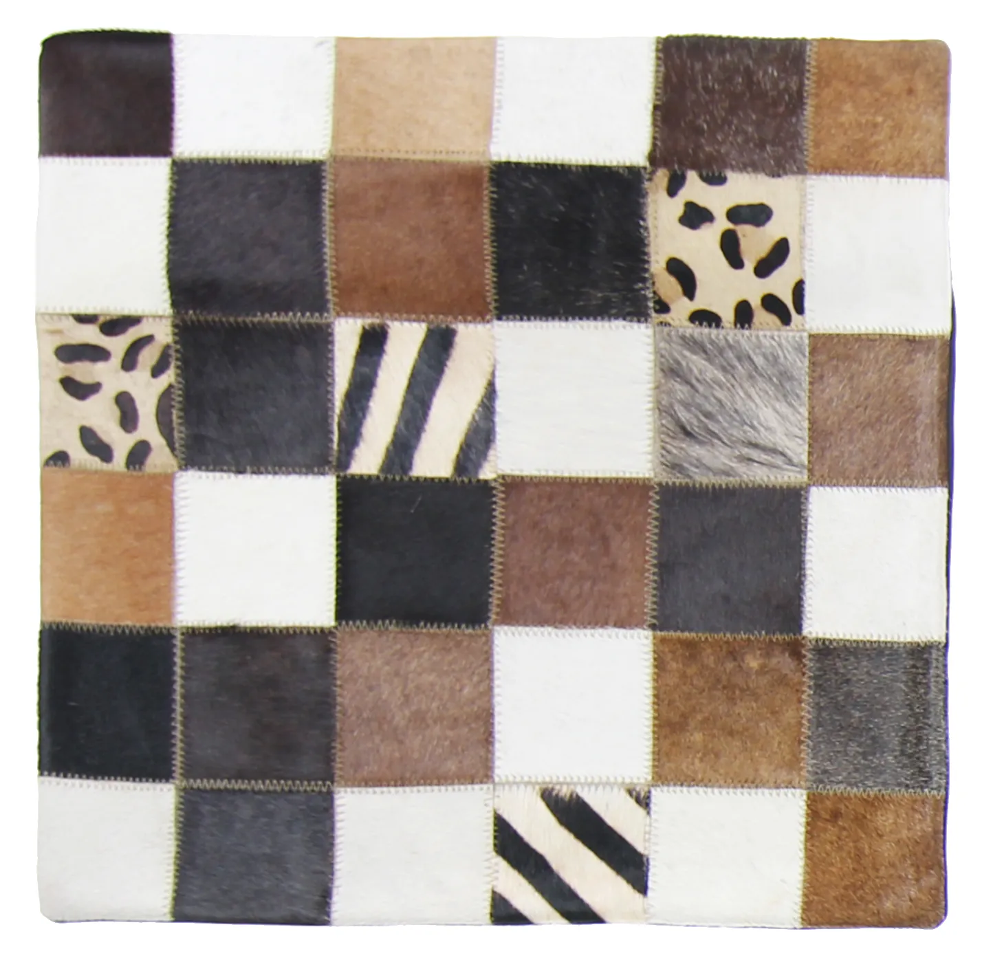 Cowhide cushion (cushion cover) 45 x 45 cm