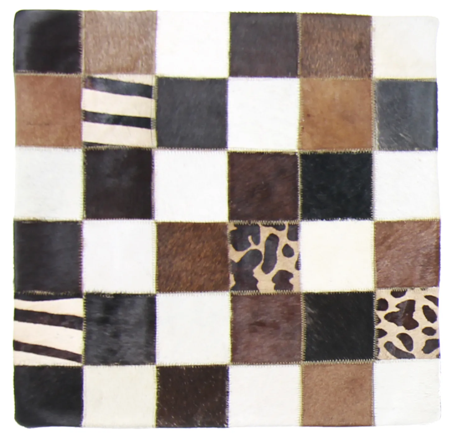Cowhide cushion (cushion cover) 45 x 45 cm