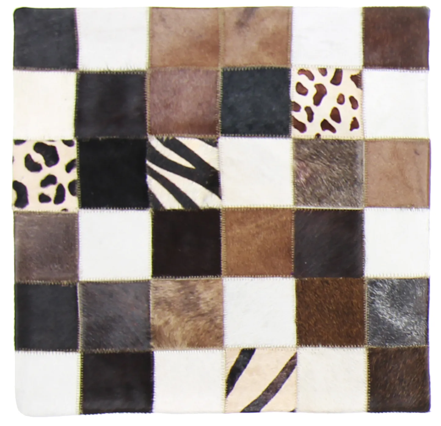 Cowhide cushion (cushion cover) 45 x 45 cm