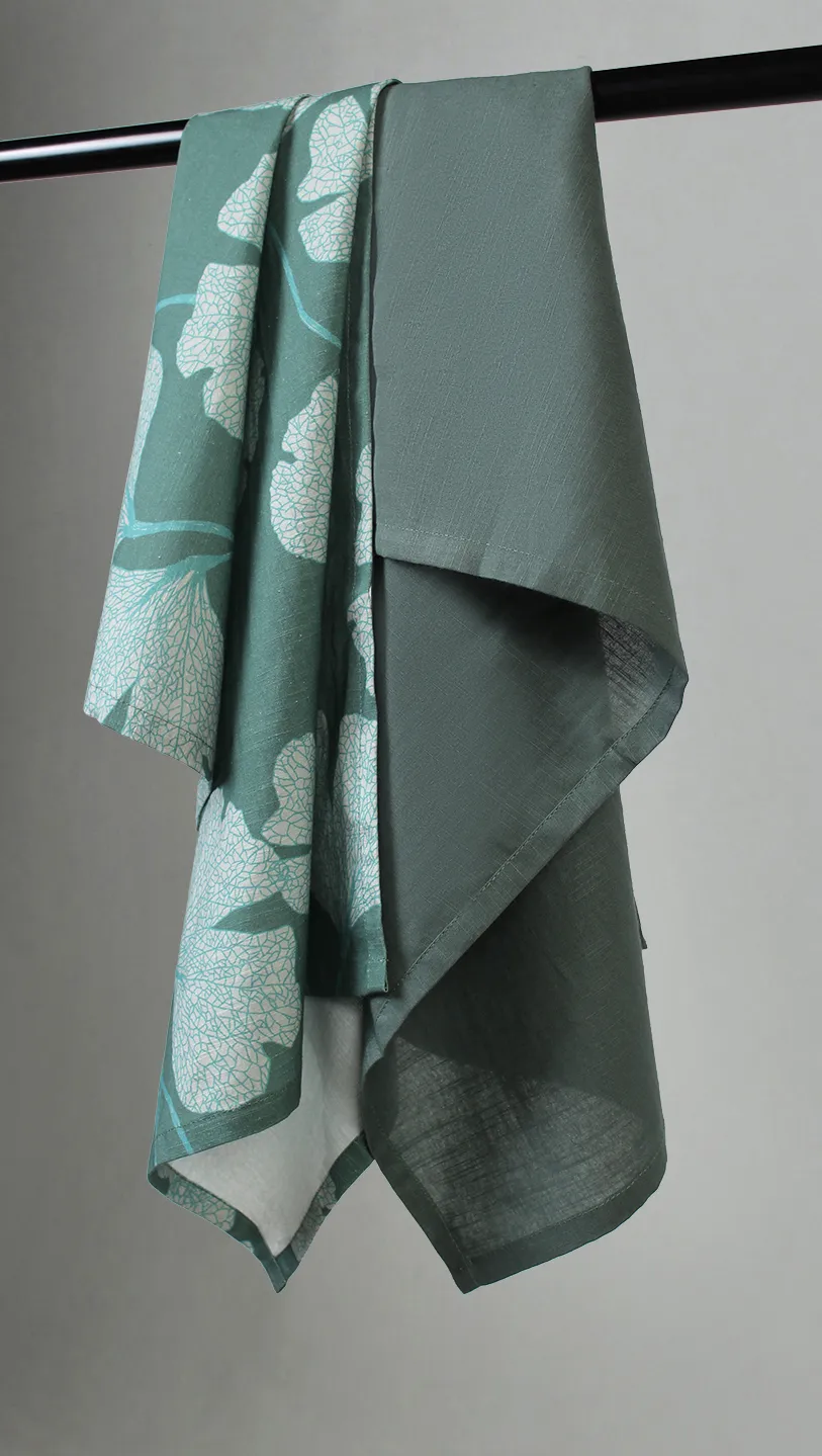 Kitchen towels 2-pack - Abril (dark green)