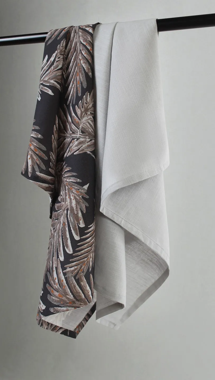 Kitchen towels 2-pack - Acacia (silver)