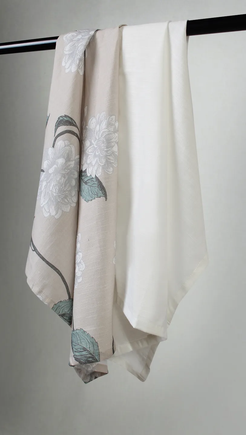 Kitchen towels 2-pack - Alyssa (beige/grey)