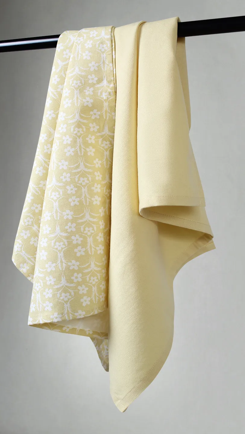 Kitchen towels 2-pack - Ella (yellow)