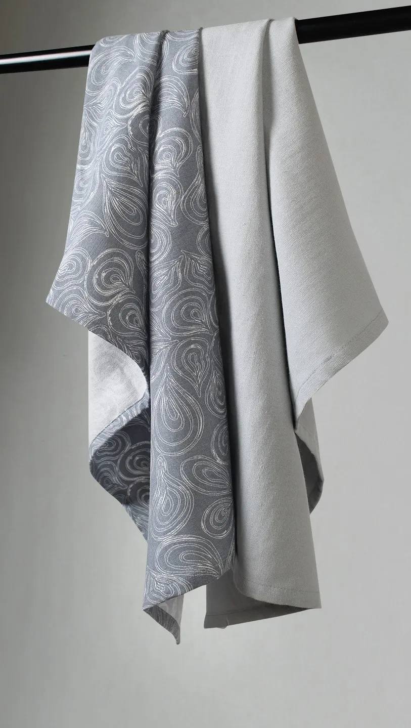 Kitchen towels 2-pack - Merja (blue)