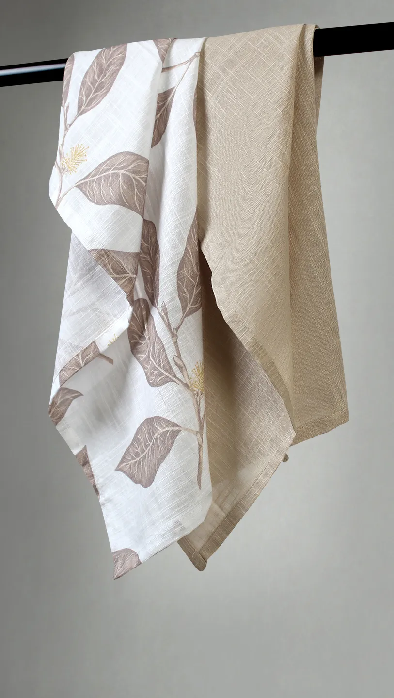 Kitchen towels 2-pack - Morris (beige)