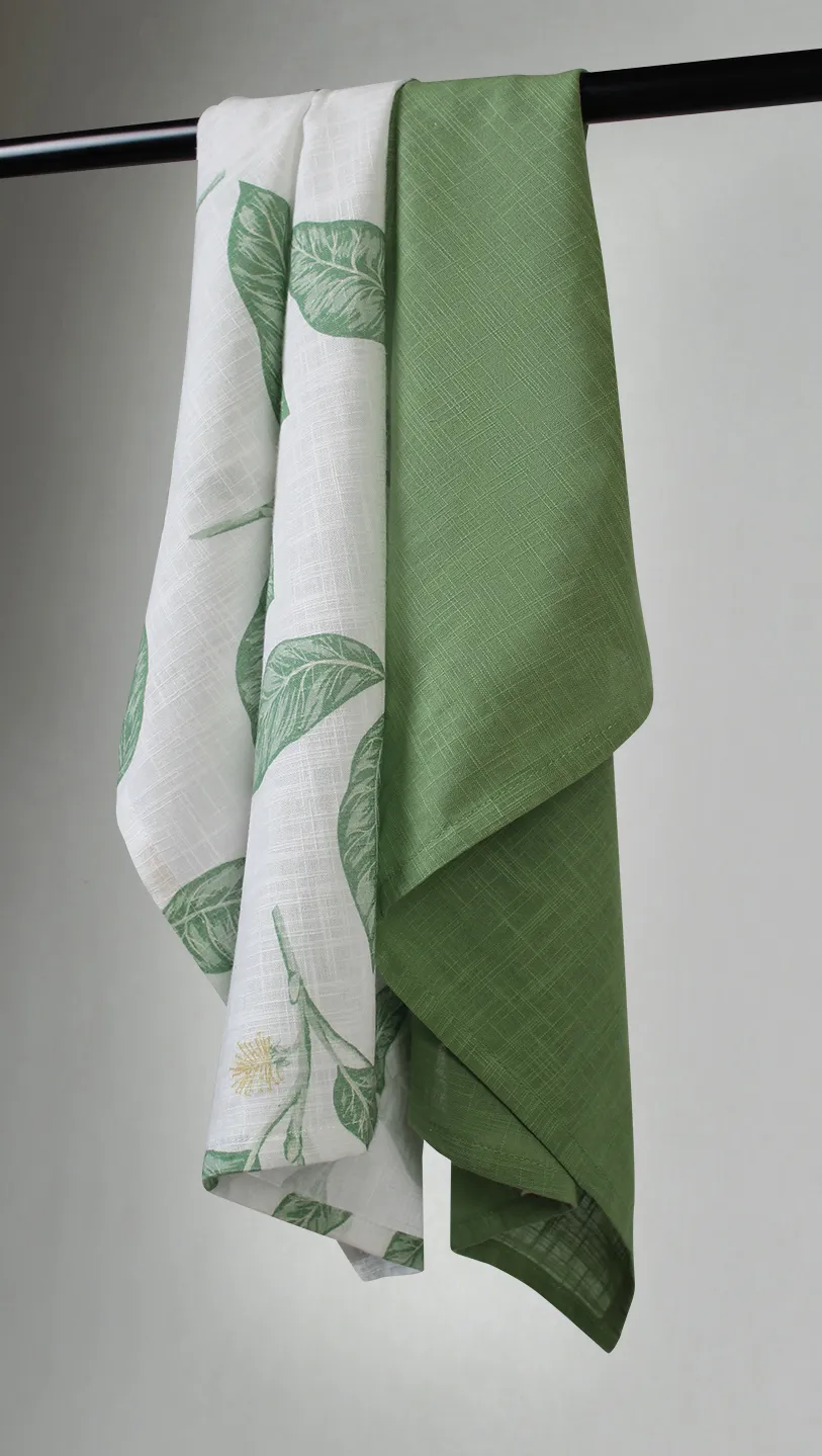 Kitchen towels 2-pack - Morris (green)