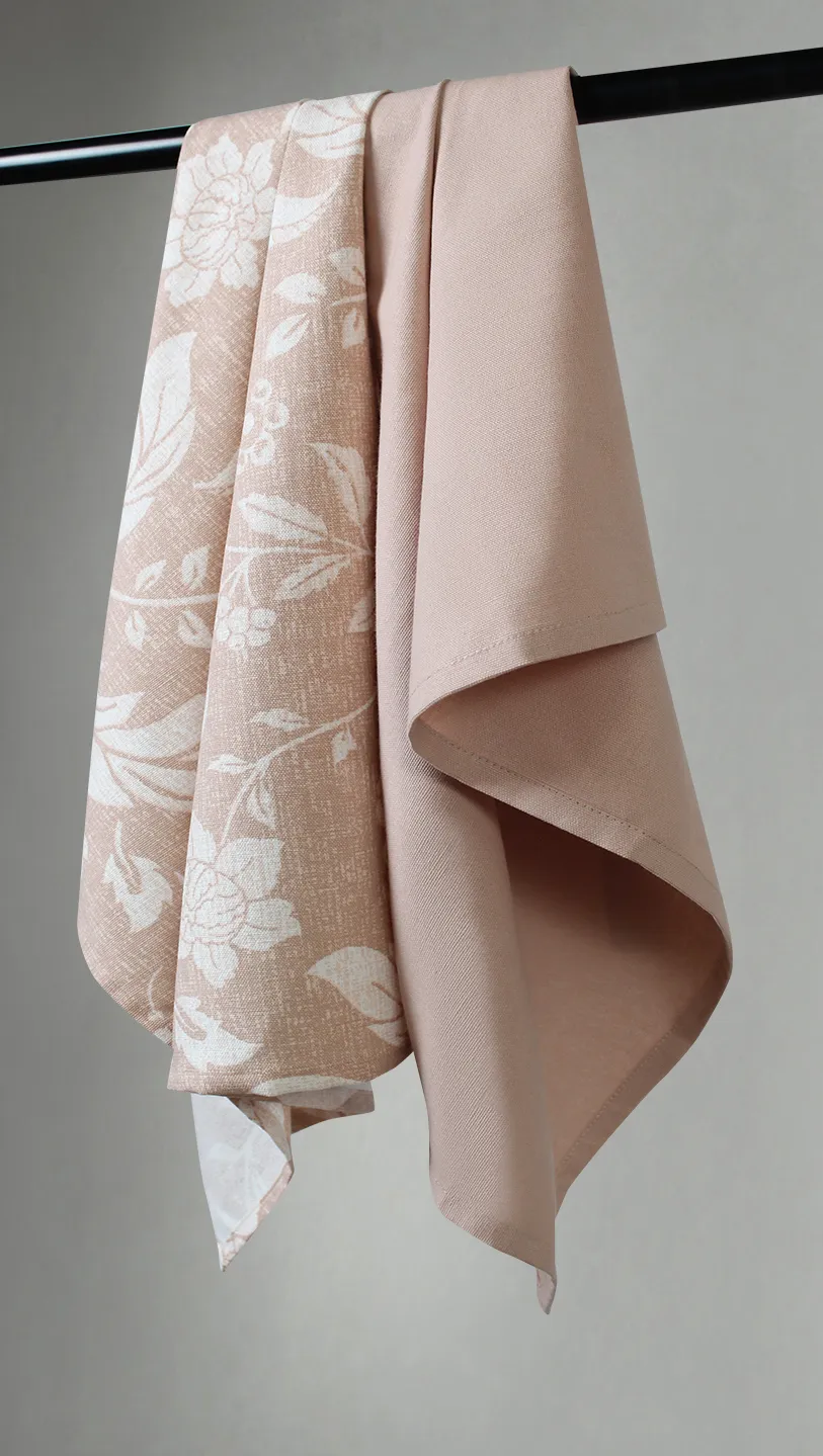 Kitchen towels 2-pack - Onni (pink)
