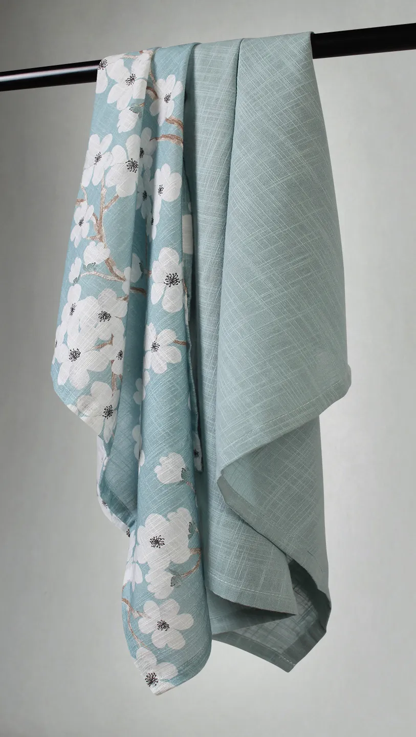 Kitchen towels 2-pack - Pia-Li (turqouise)