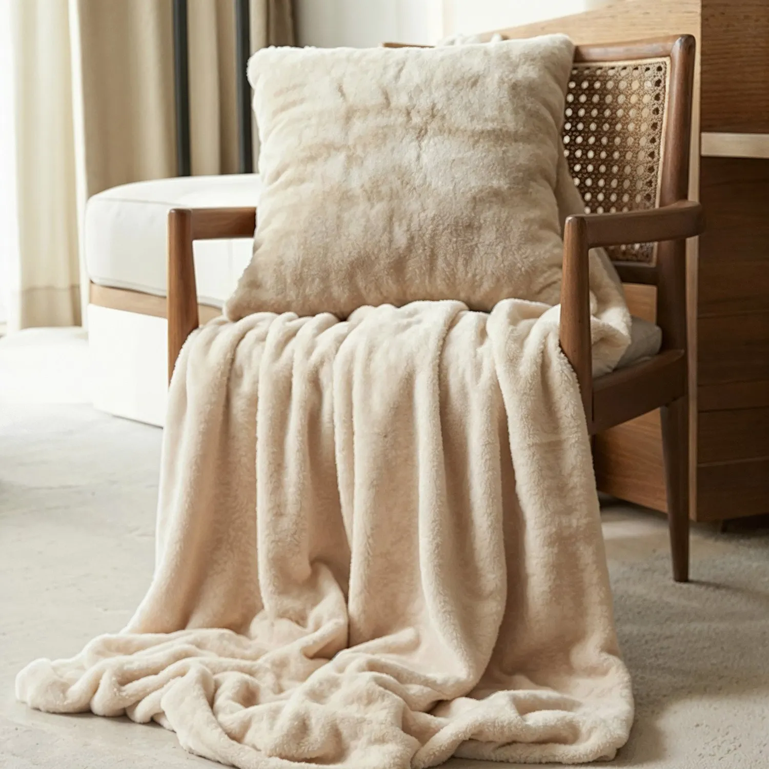 Cushion cover - Aranga Super Soft (beige)