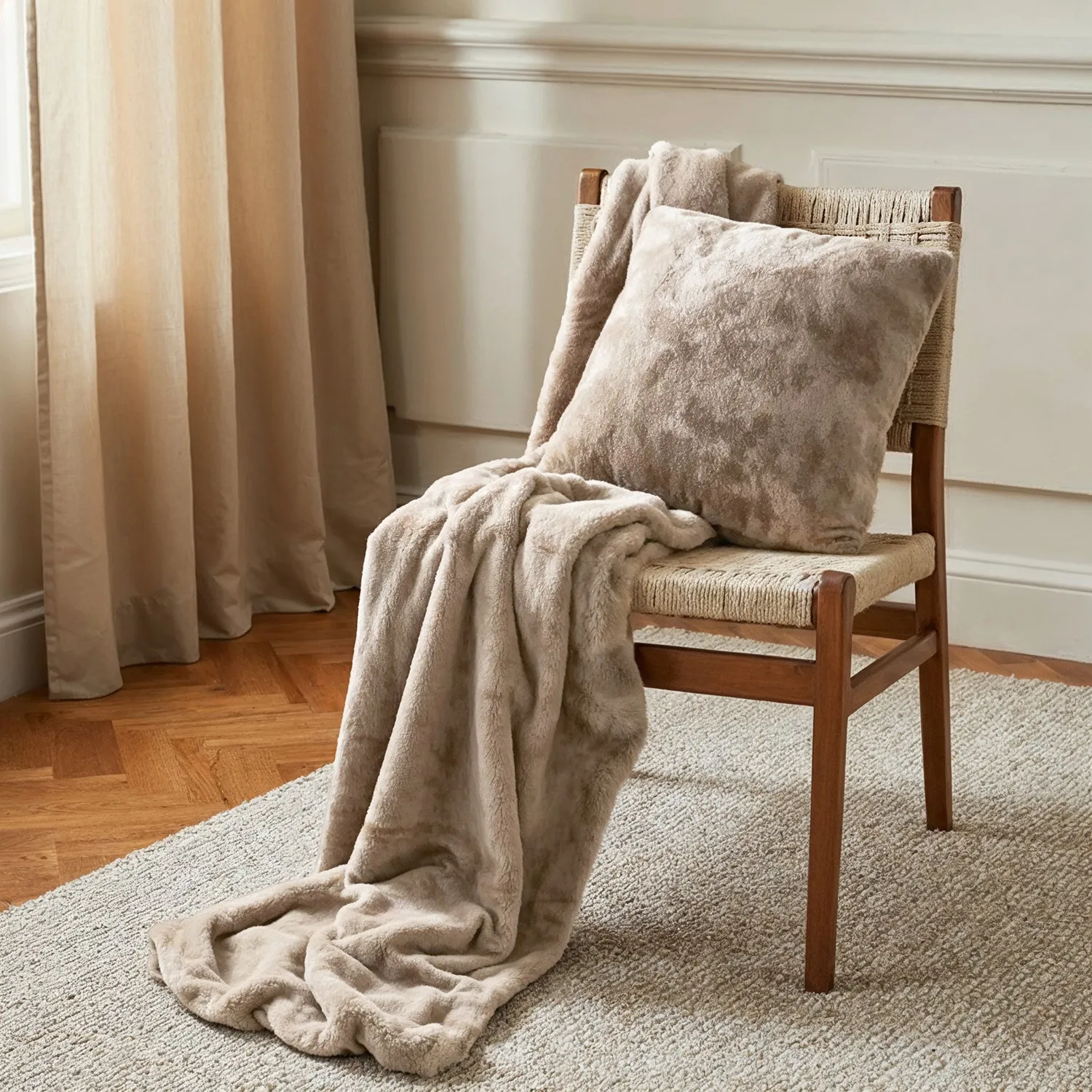 Cushion cover - Aranga Super Soft (brown)