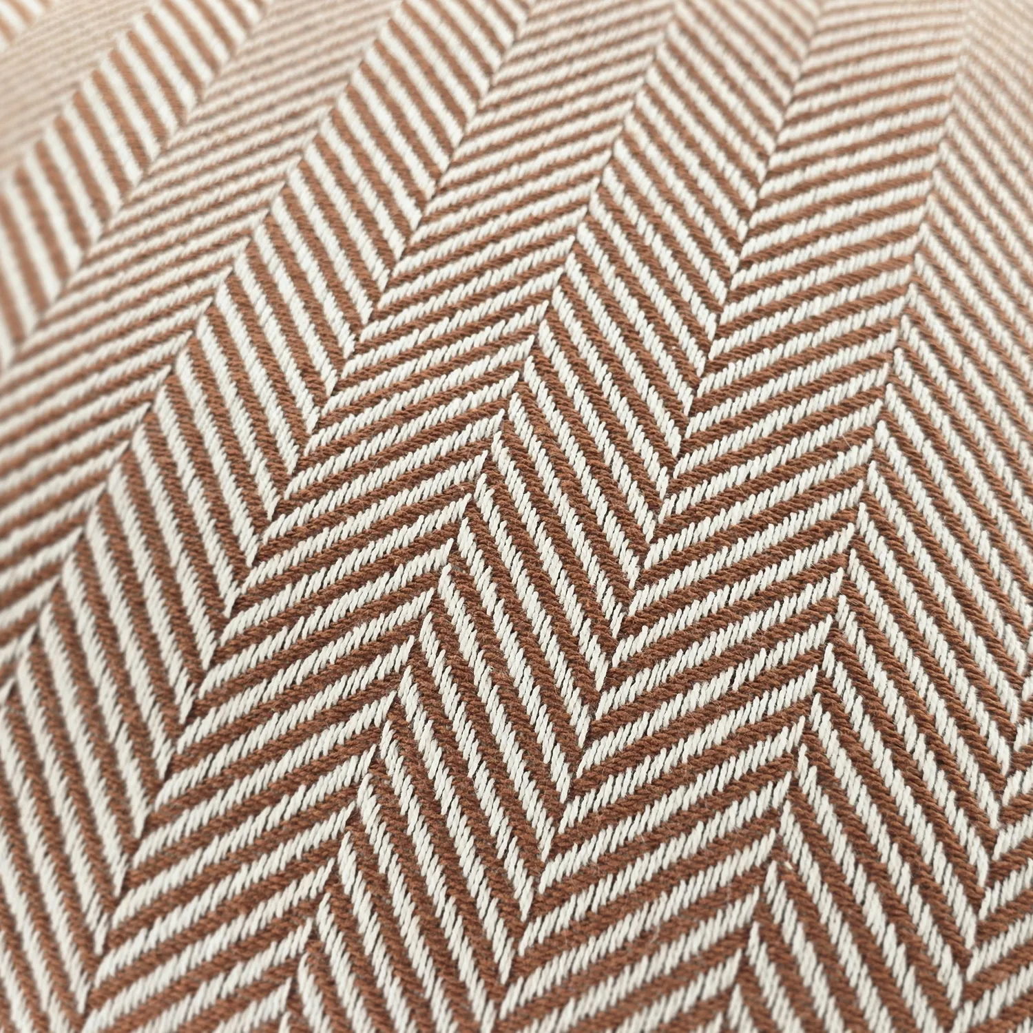Cushion cover - Denisa Fishbone (brown/white)