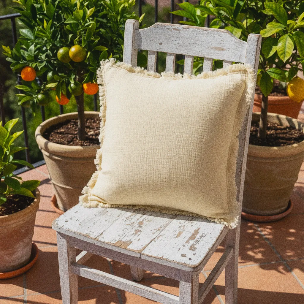 Cushion cover - Dorena (cream)