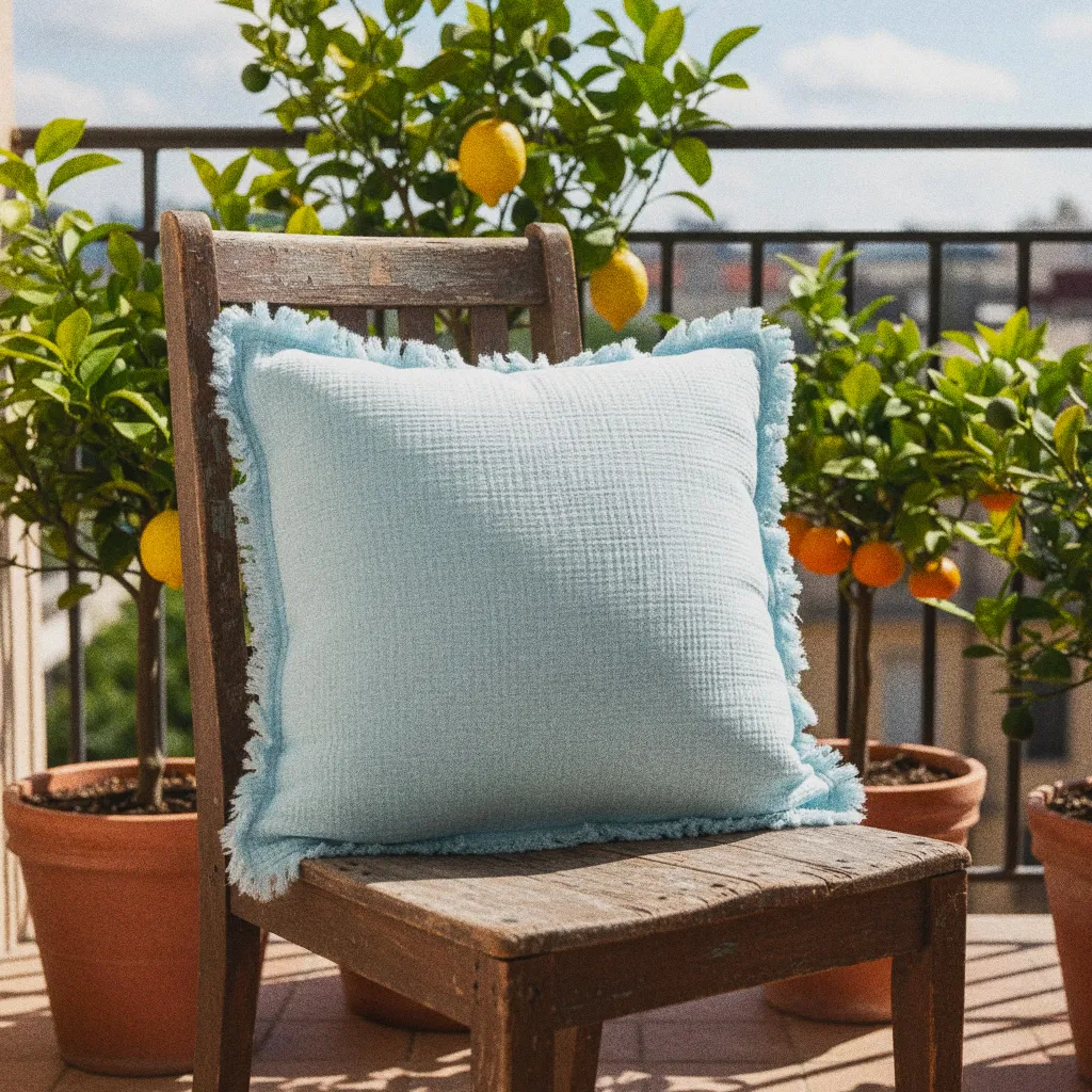 Cushion cover - Dorena (light blue)