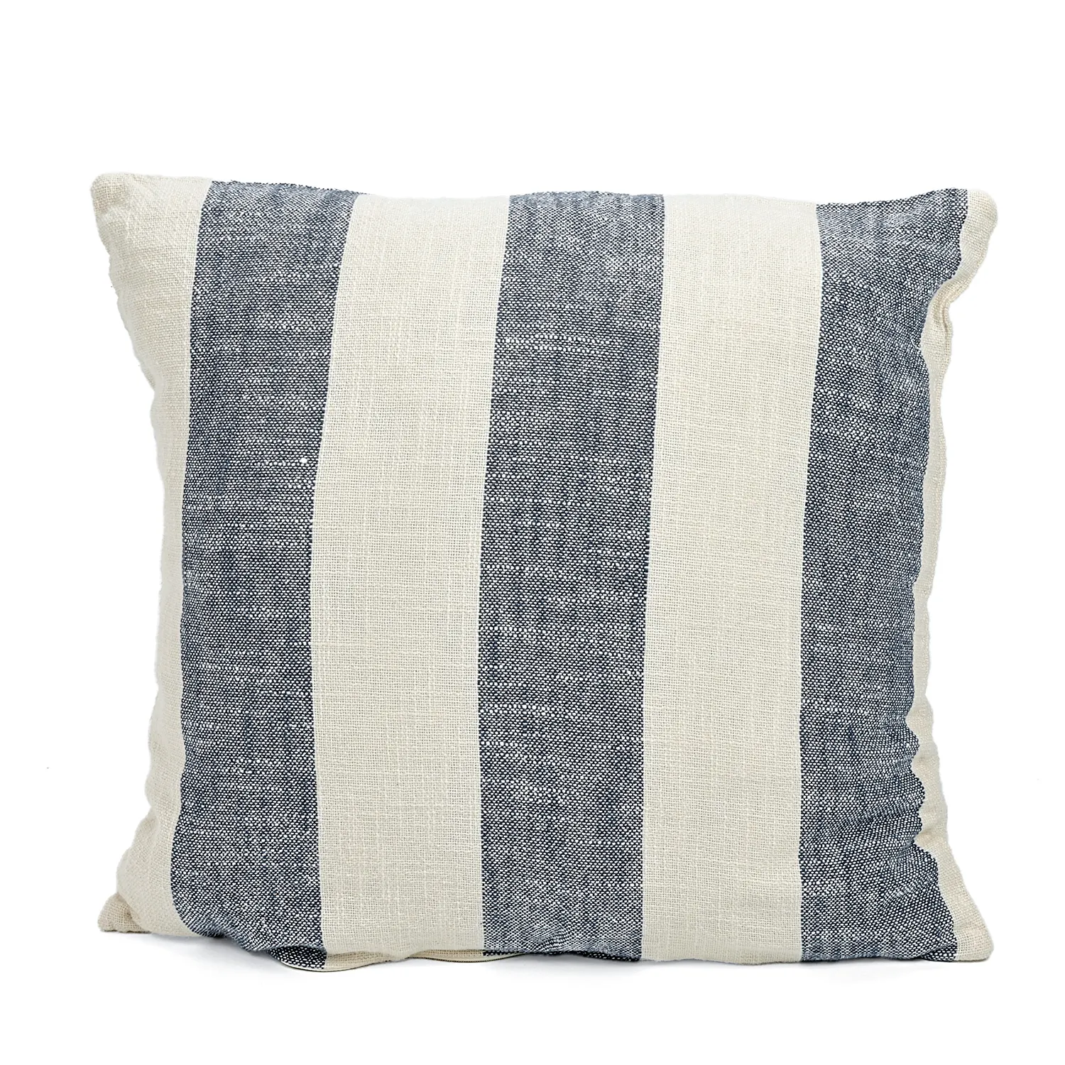 Cushion cover - Kora stripe cotton cushion cover (cream/navy)