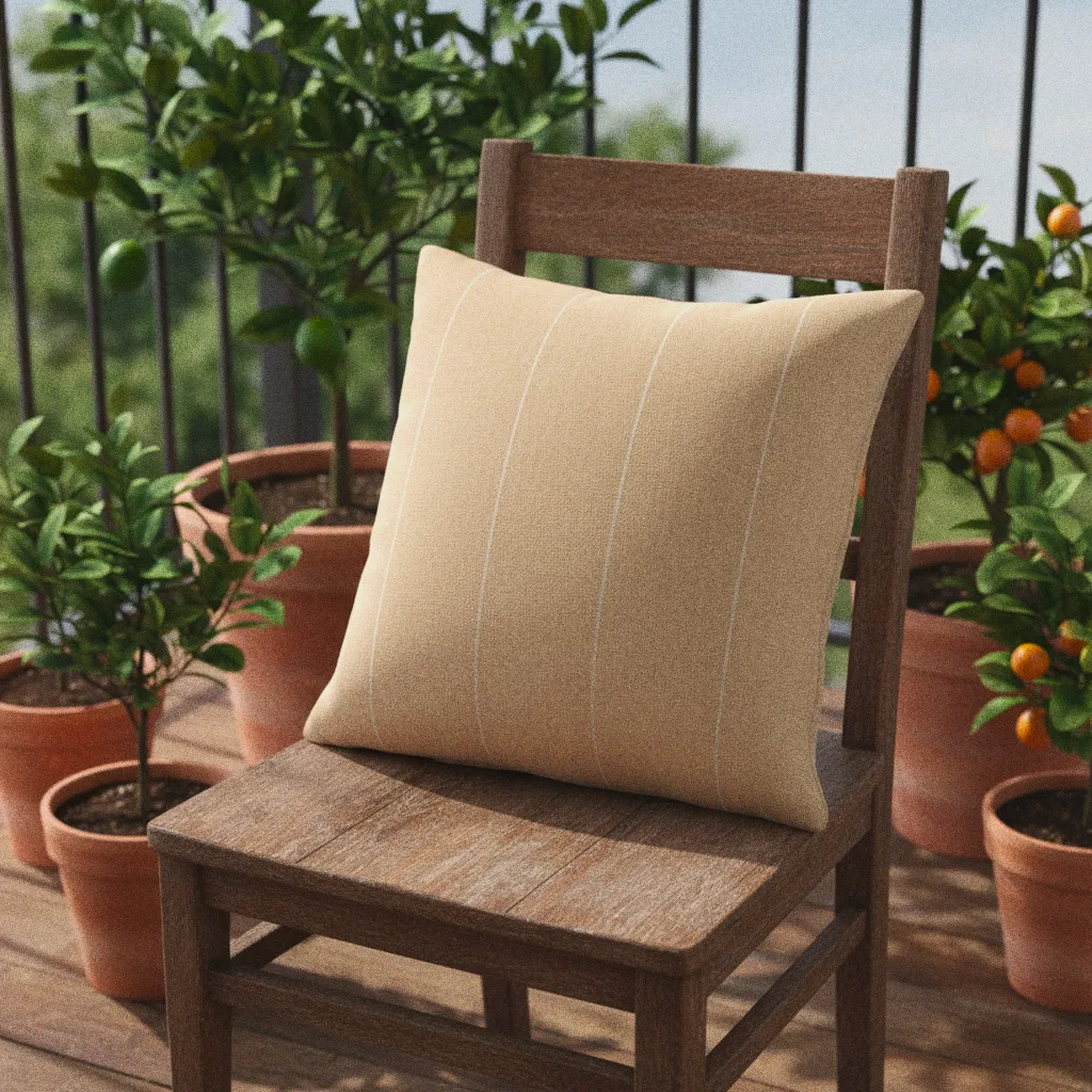 Cushion cover - Martina Stripe (beige/white)