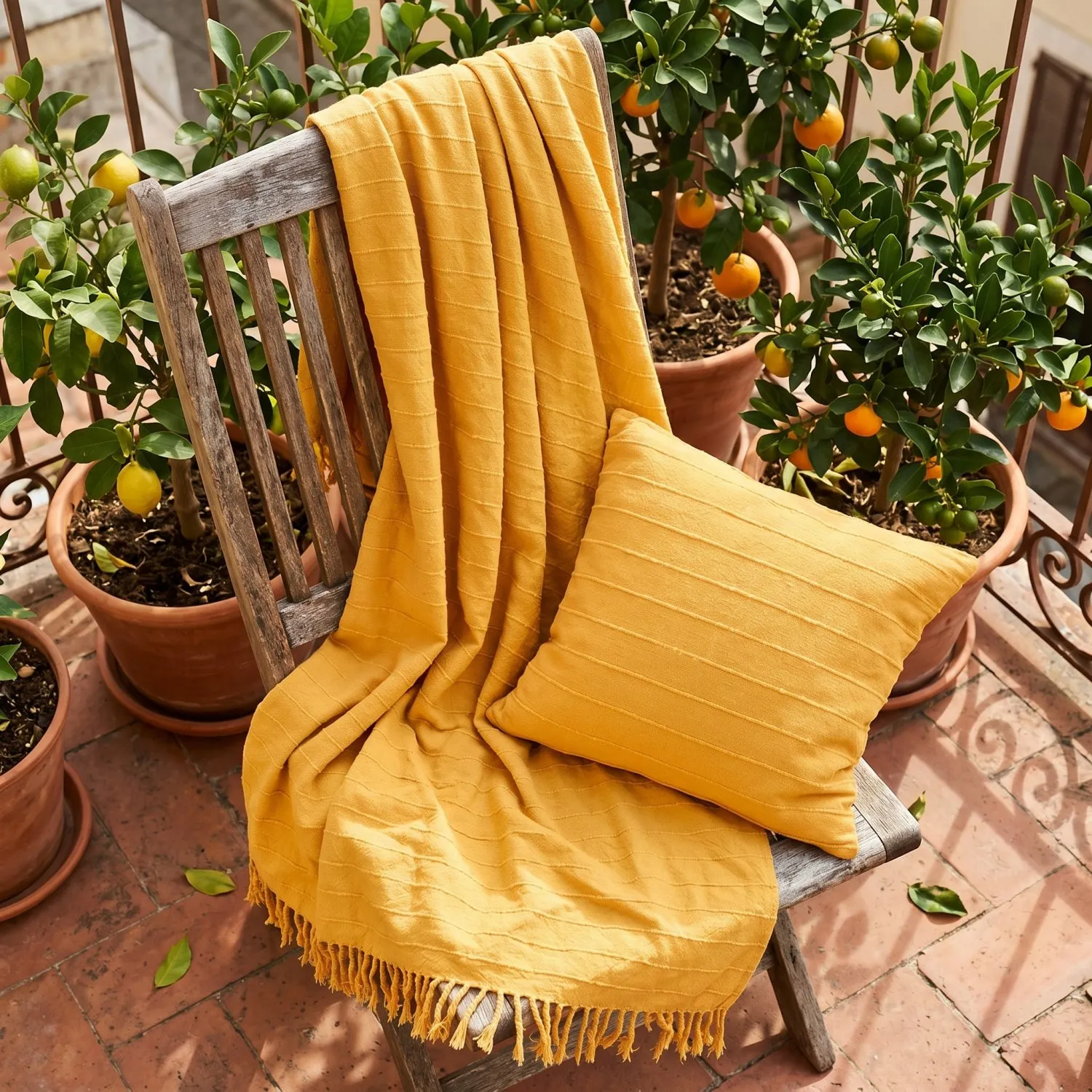 Cushion cover - Nalani cotton cushion cover (orange)