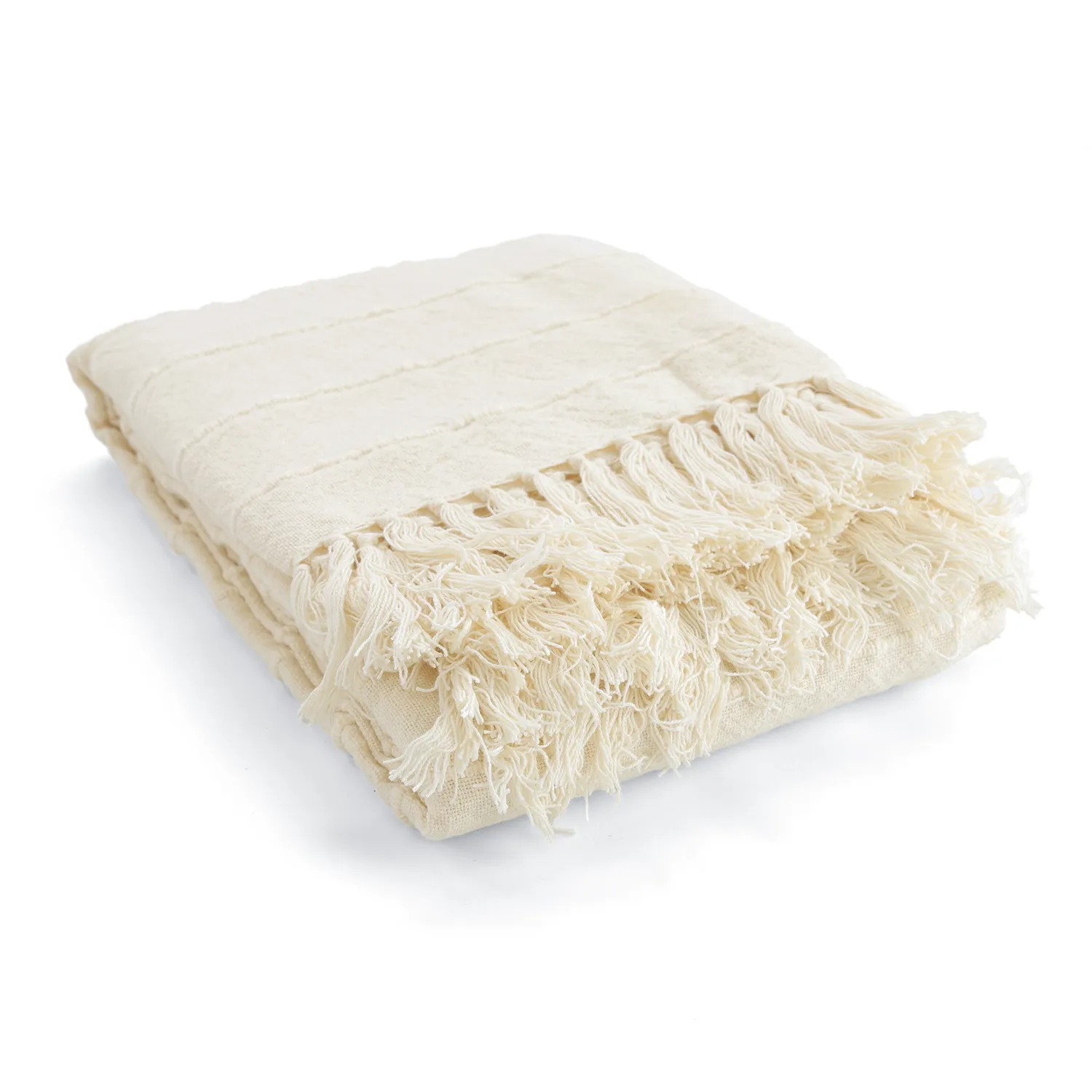 Throws - Nalani cotton throw (cream)