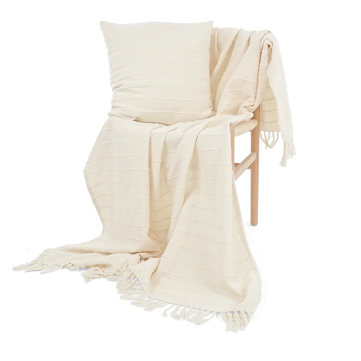 Throws - Nalani cotton throw (cream)