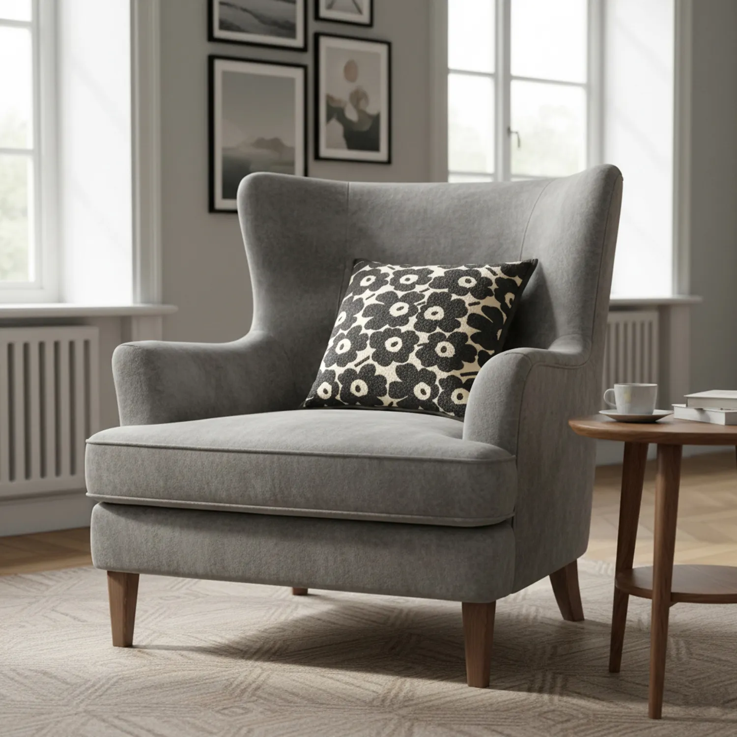 Cushion cover - Onsala (black/white)