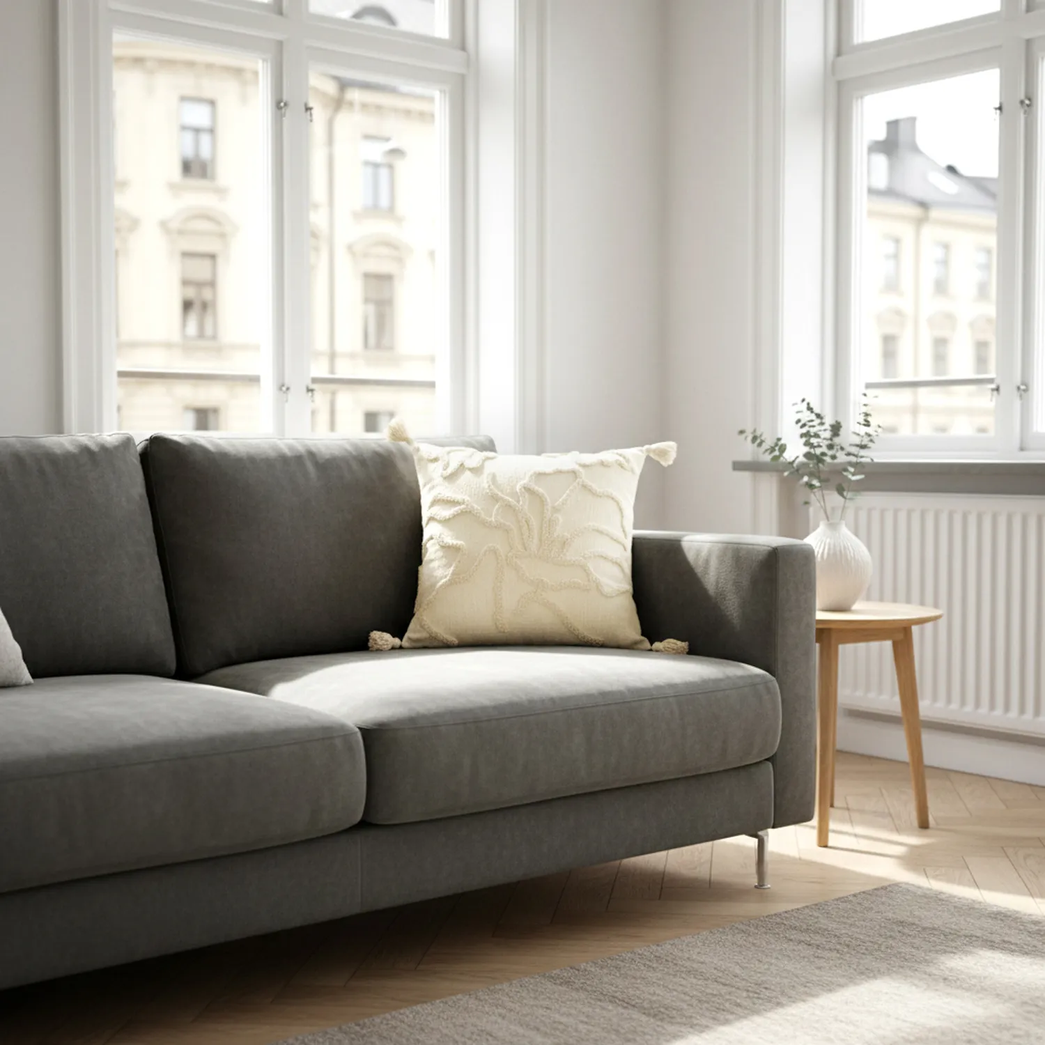 Cushion cover - Roslyn (off-white)