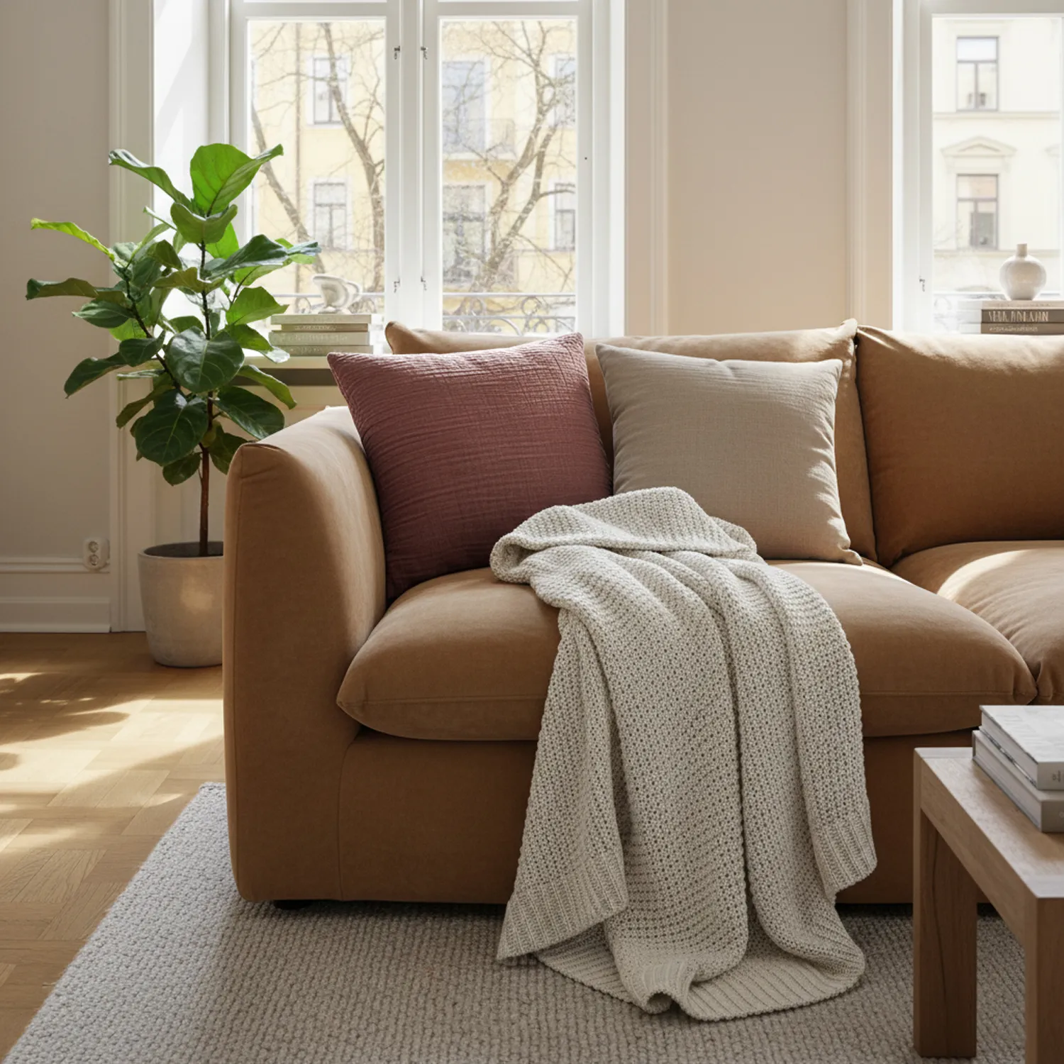 Cushion cover - Vanja (dark brown)