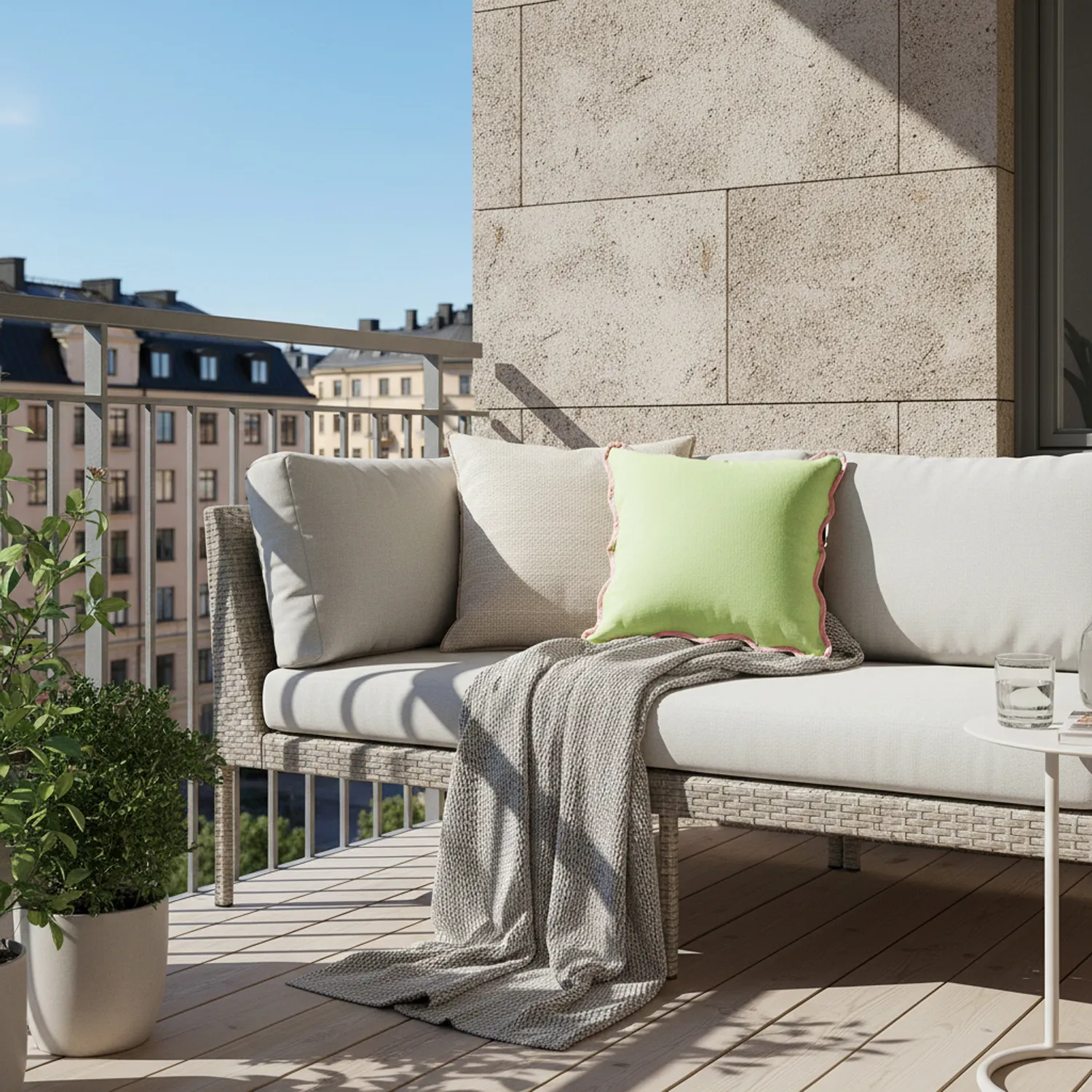Cushion cover - Yrsa (green)