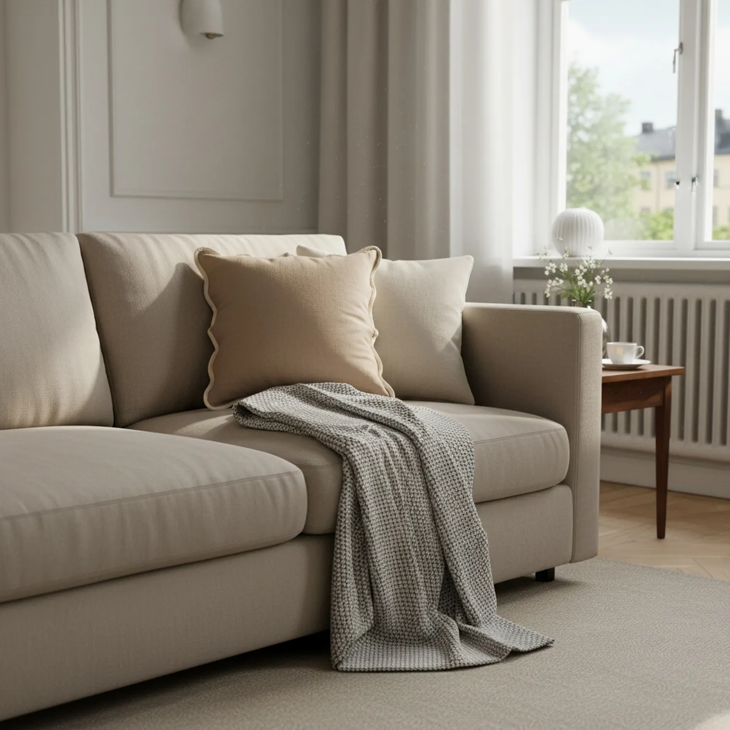 Cushion cover - Yrsa (dark beige)