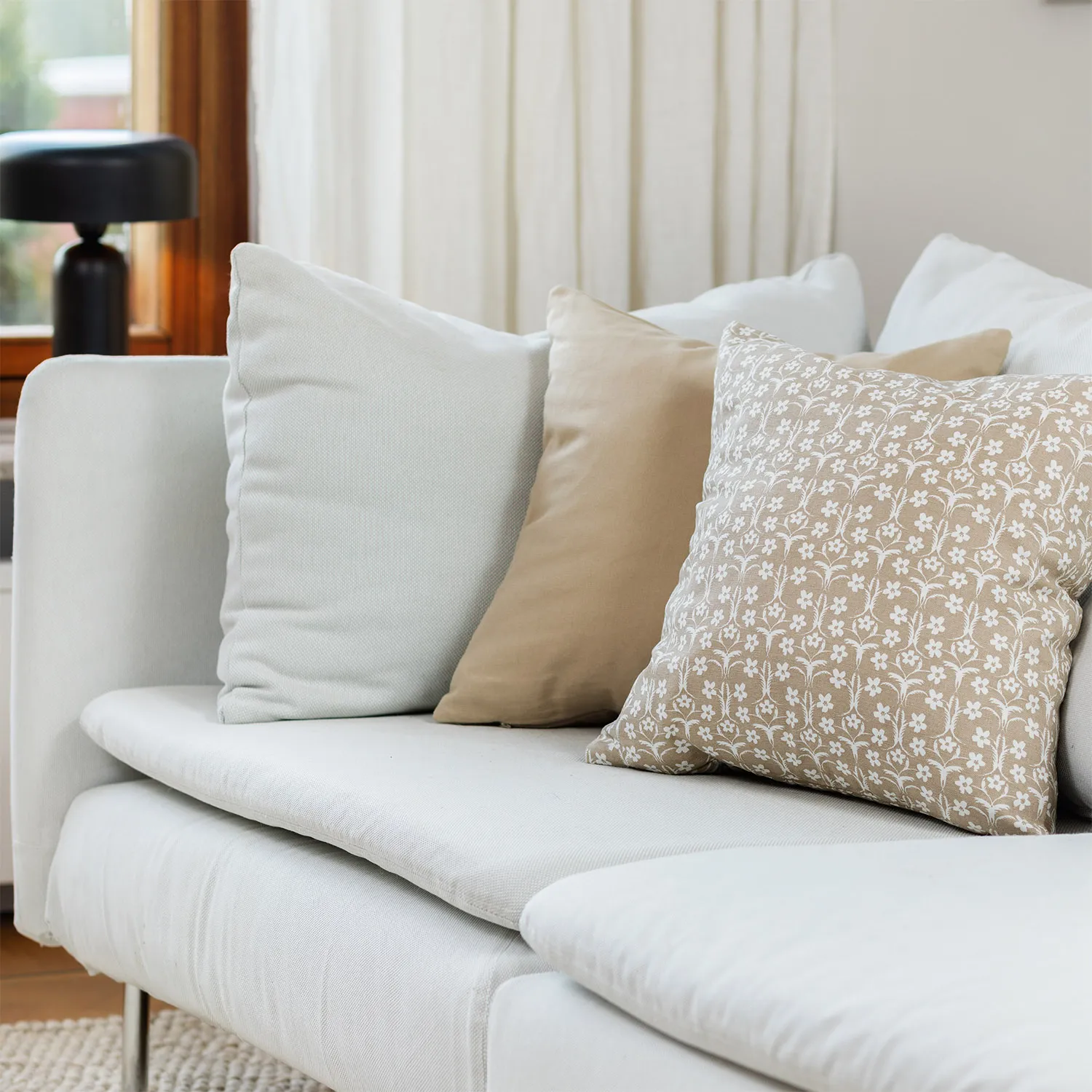 Cushion covers 2-pack - Ella (beige)