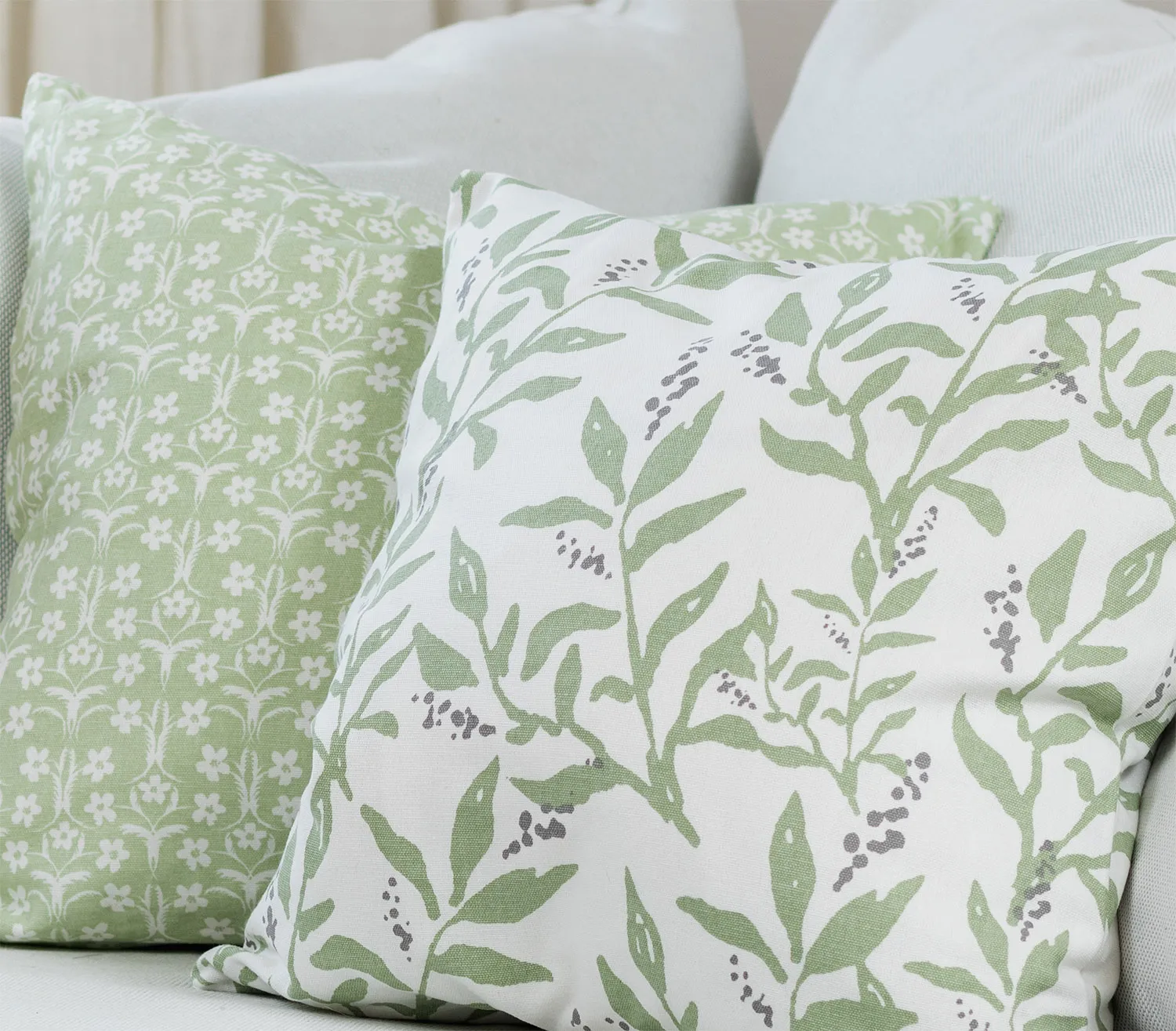 Cushion covers 2-pack - Ella (green)