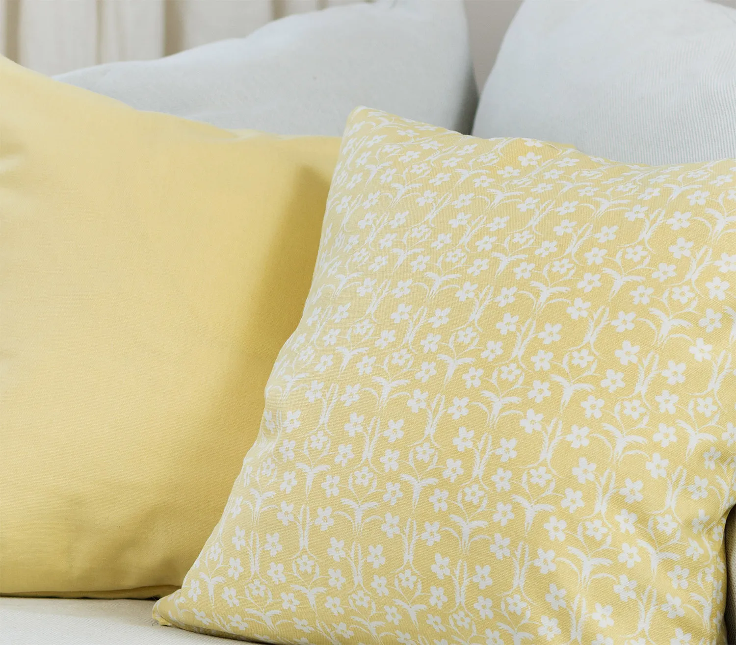 Cushion covers 2-pack - Ella (yellow)