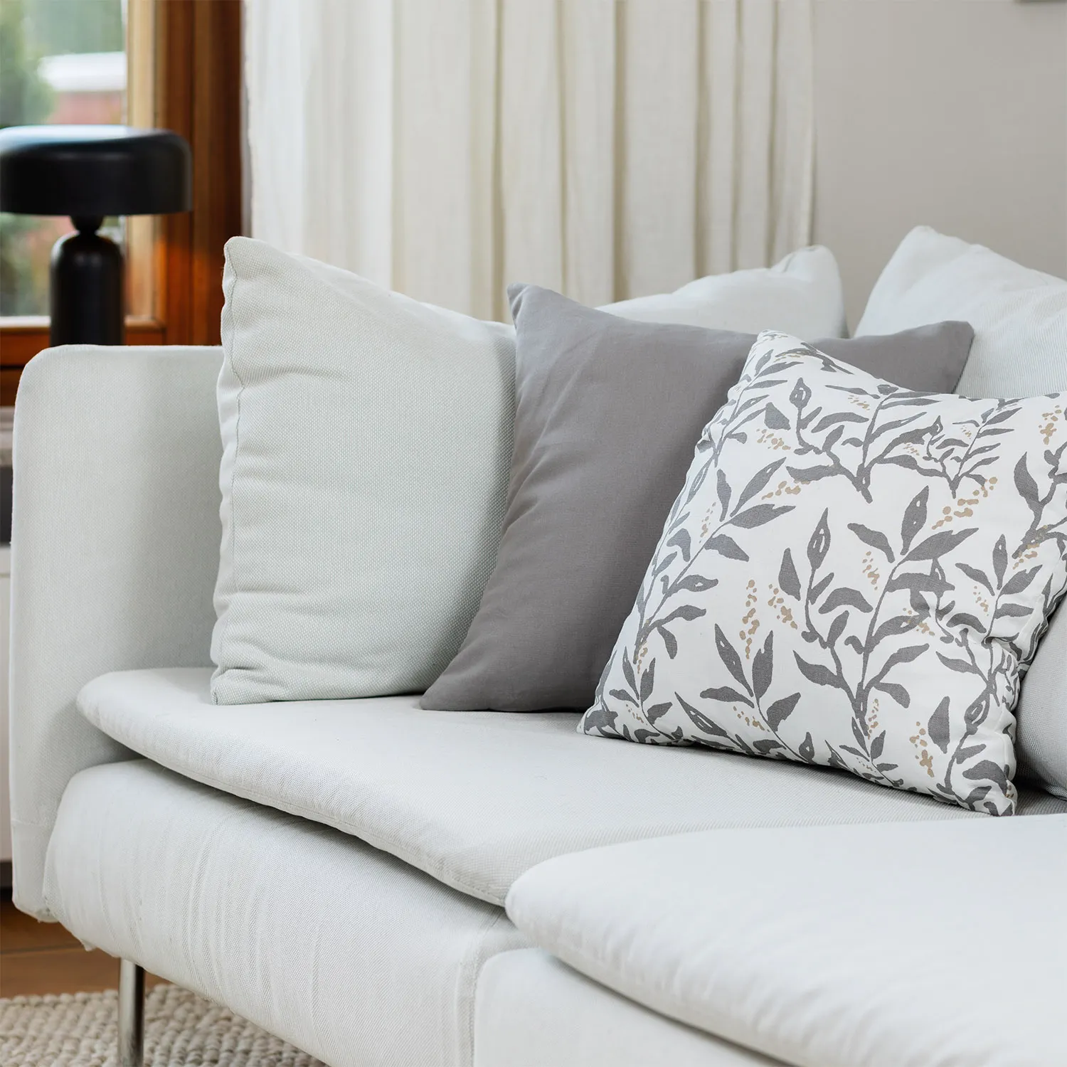 Cushion covers 2-pack - Katri (grey)