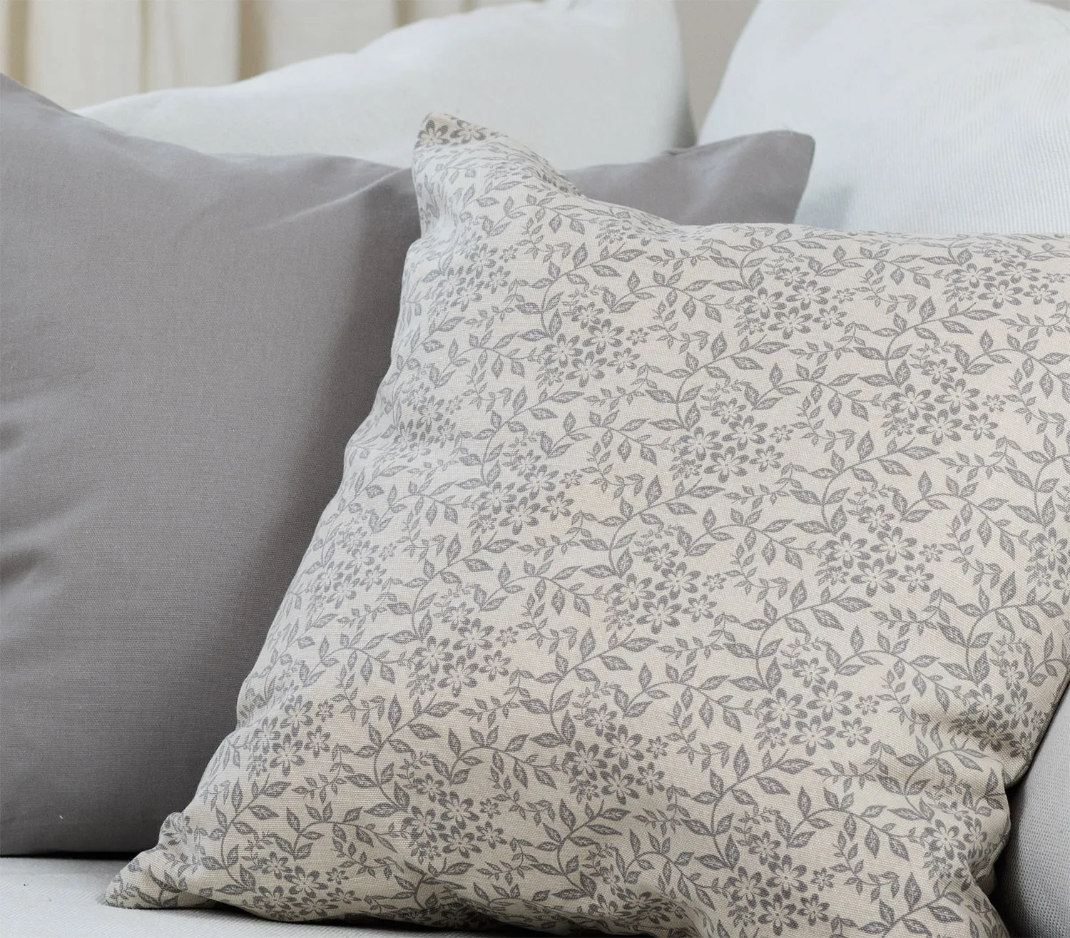 Cushion covers 2-pack - Lilja (grey)