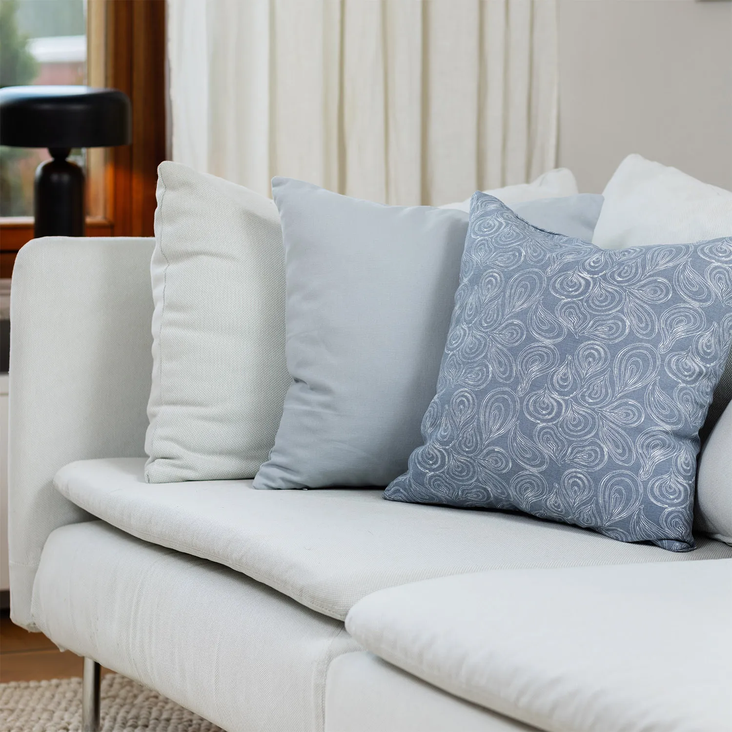 Cushion covers 2-pack - Merja (blue)
