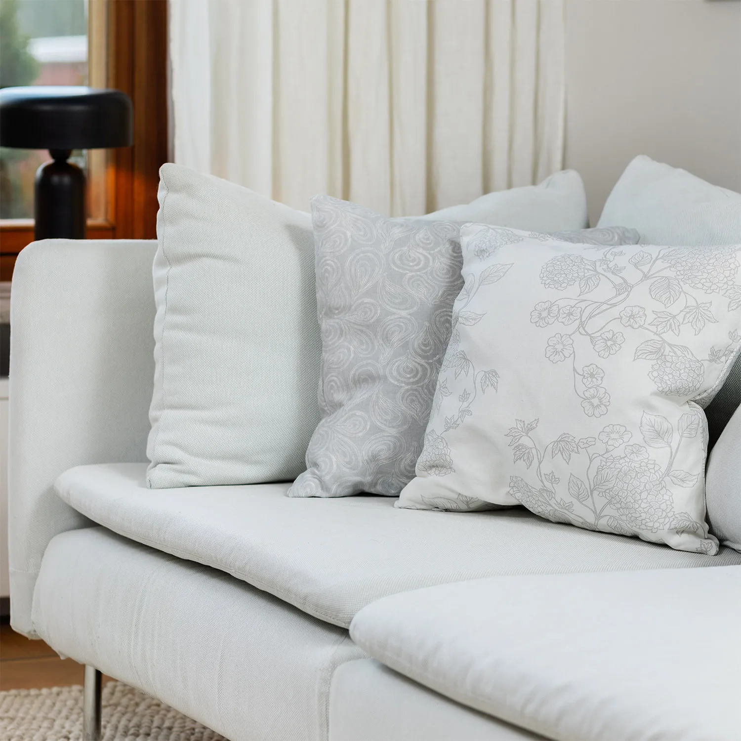 Cushion covers 2-pack - Merja (grey)