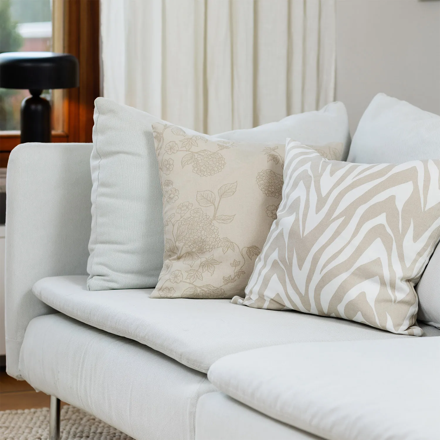 Cushion covers 2-pack - Minna (beige)