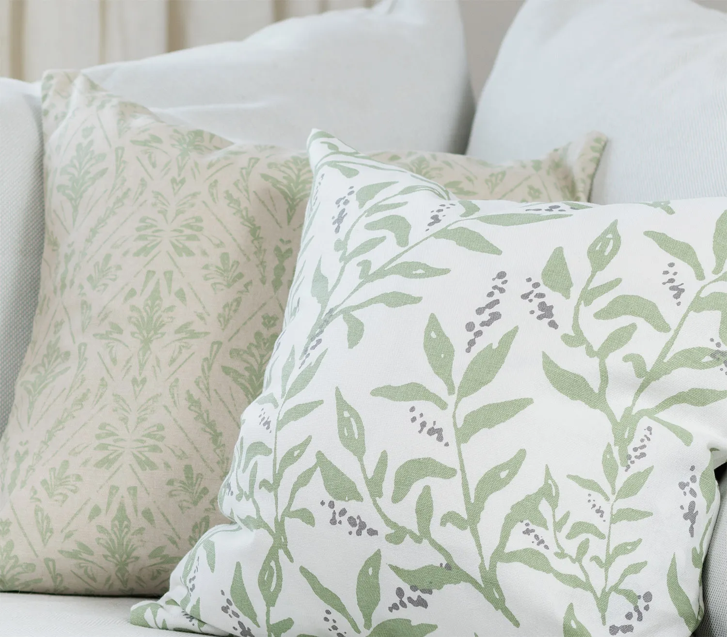 Cushion covers 2-pack - Minna (green)