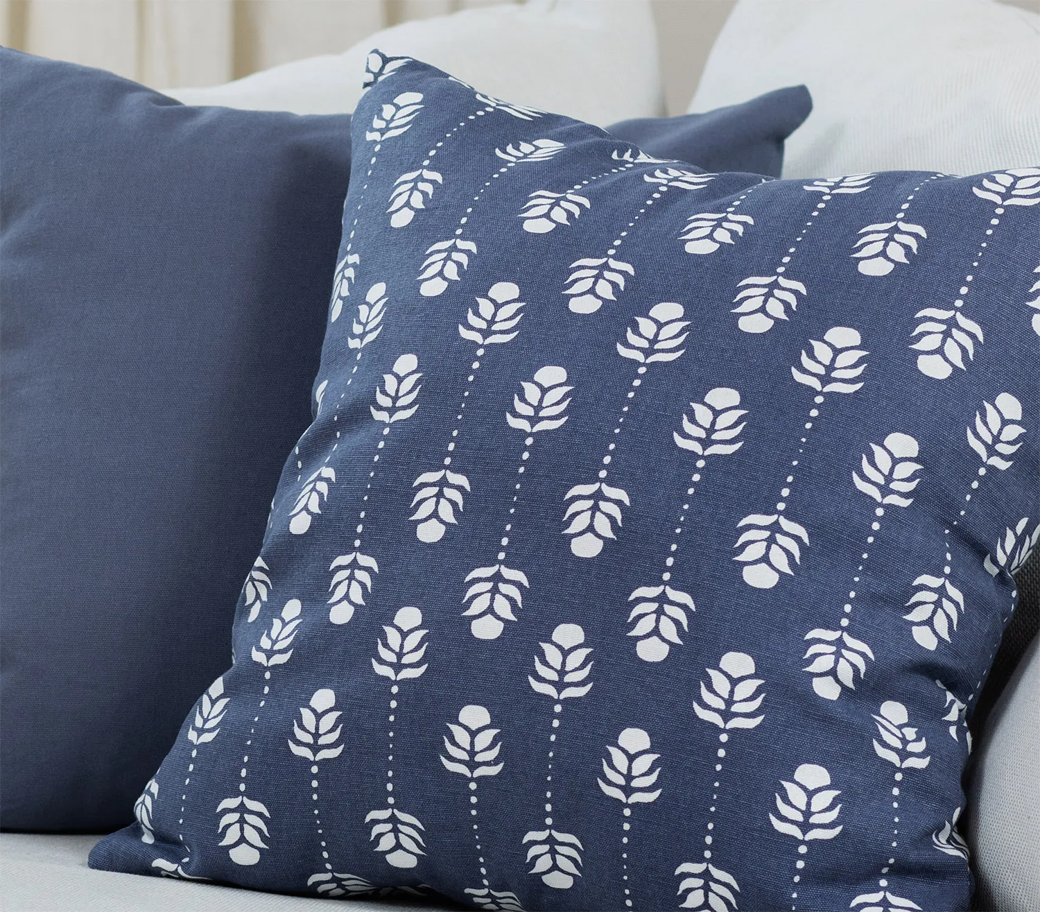 Cushion covers 2-pack - Sari (blue)