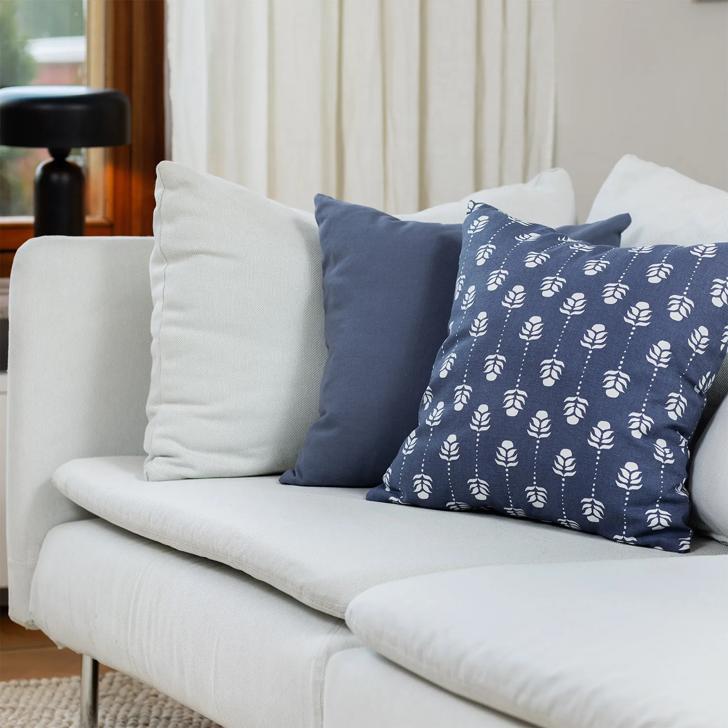 Cushion covers 2-pack - Sari (blue)