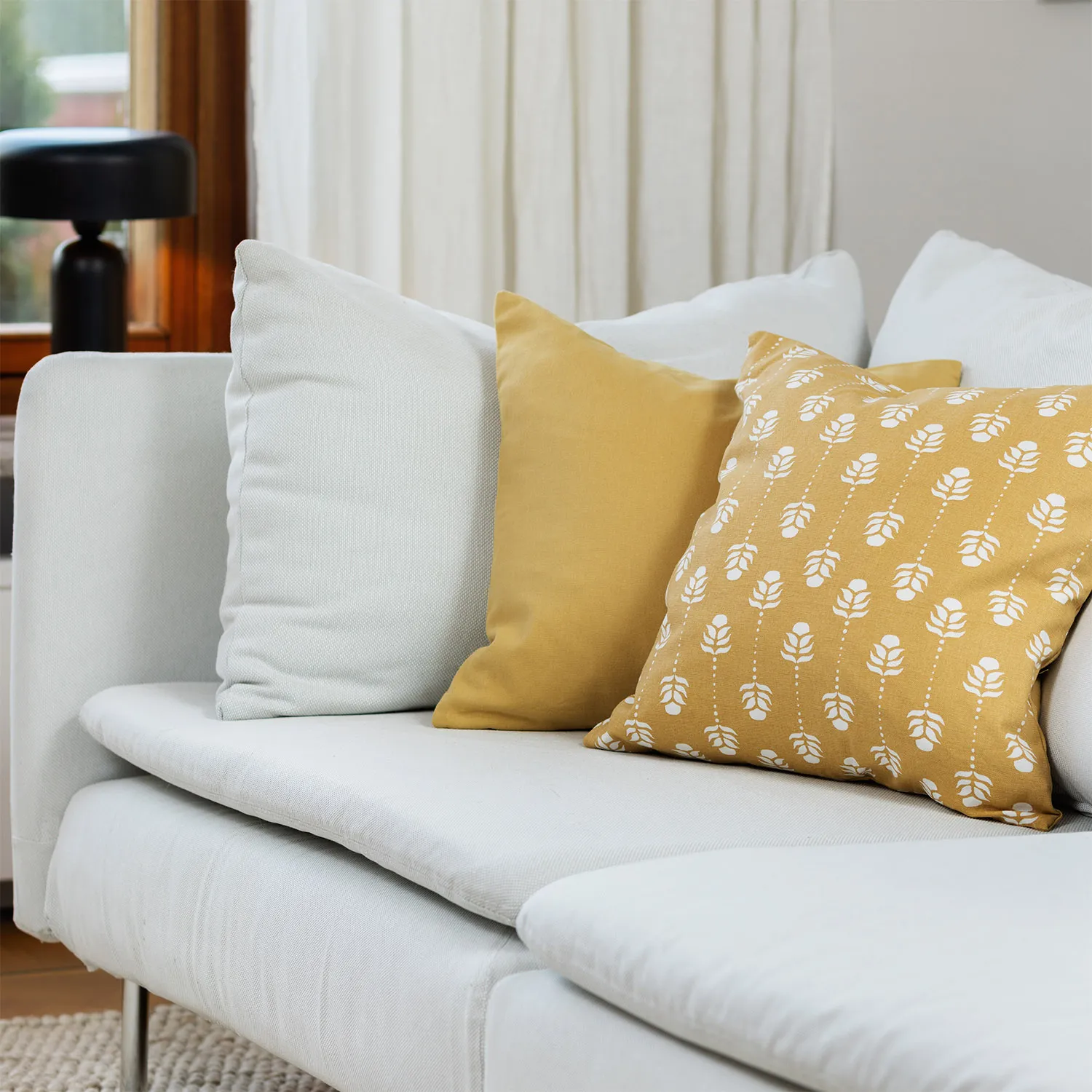 Cushion covers 2-pack - Sari (yellow)