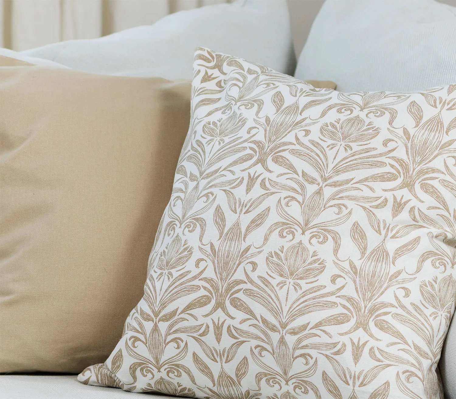 Cushion covers 2-pack - Viola (beige)