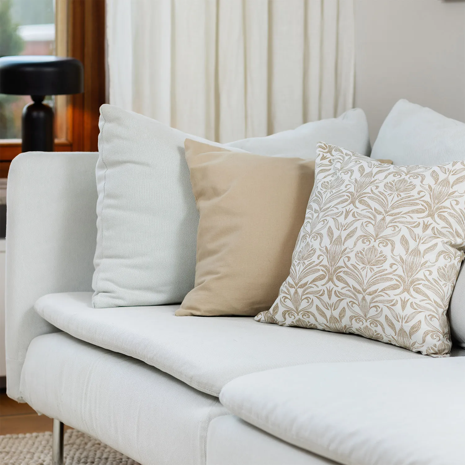 Cushion covers 2-pack - Viola (beige)