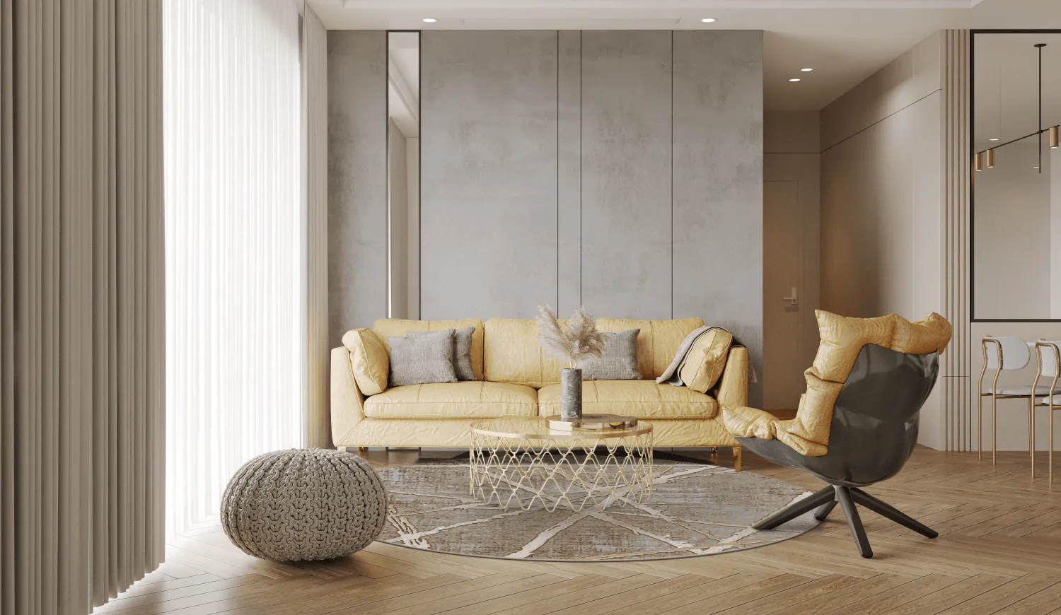 Round rug - Lagos (beige)