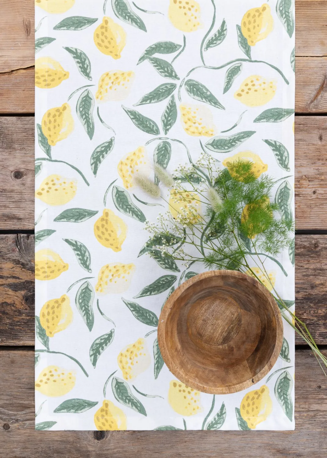 Table runner - Lemon (yellow)